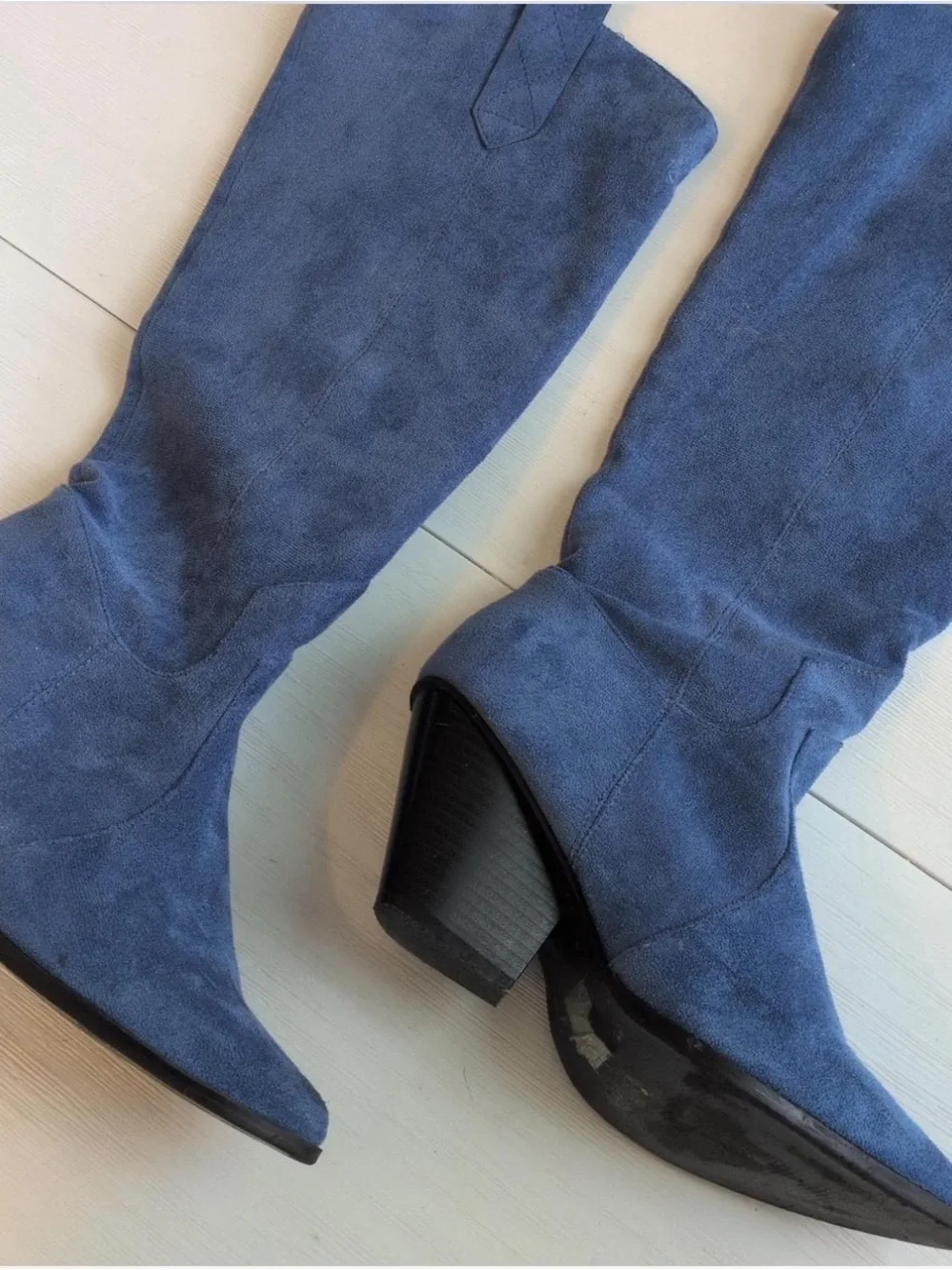 Nasty Gal blue suede
